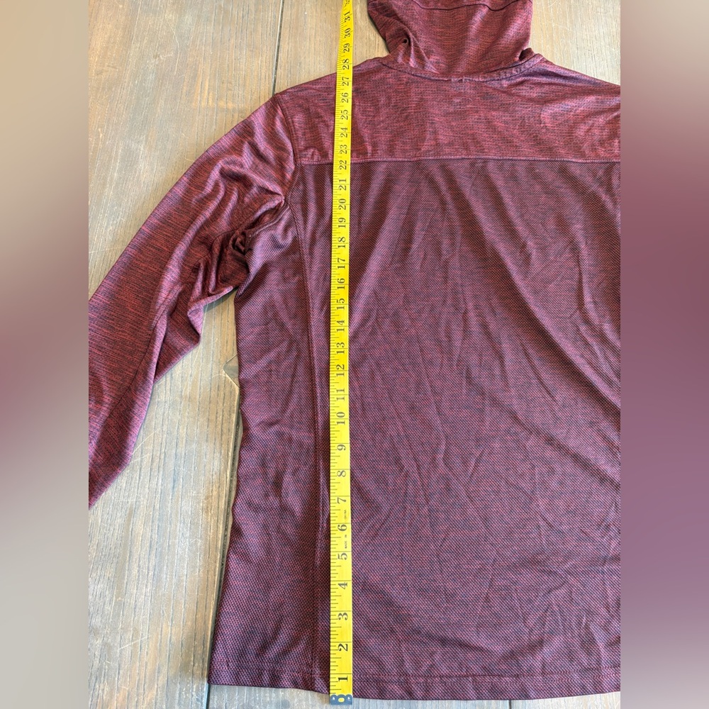 Kuhl Maroon Hooded Shirt - Picture 6 of 9